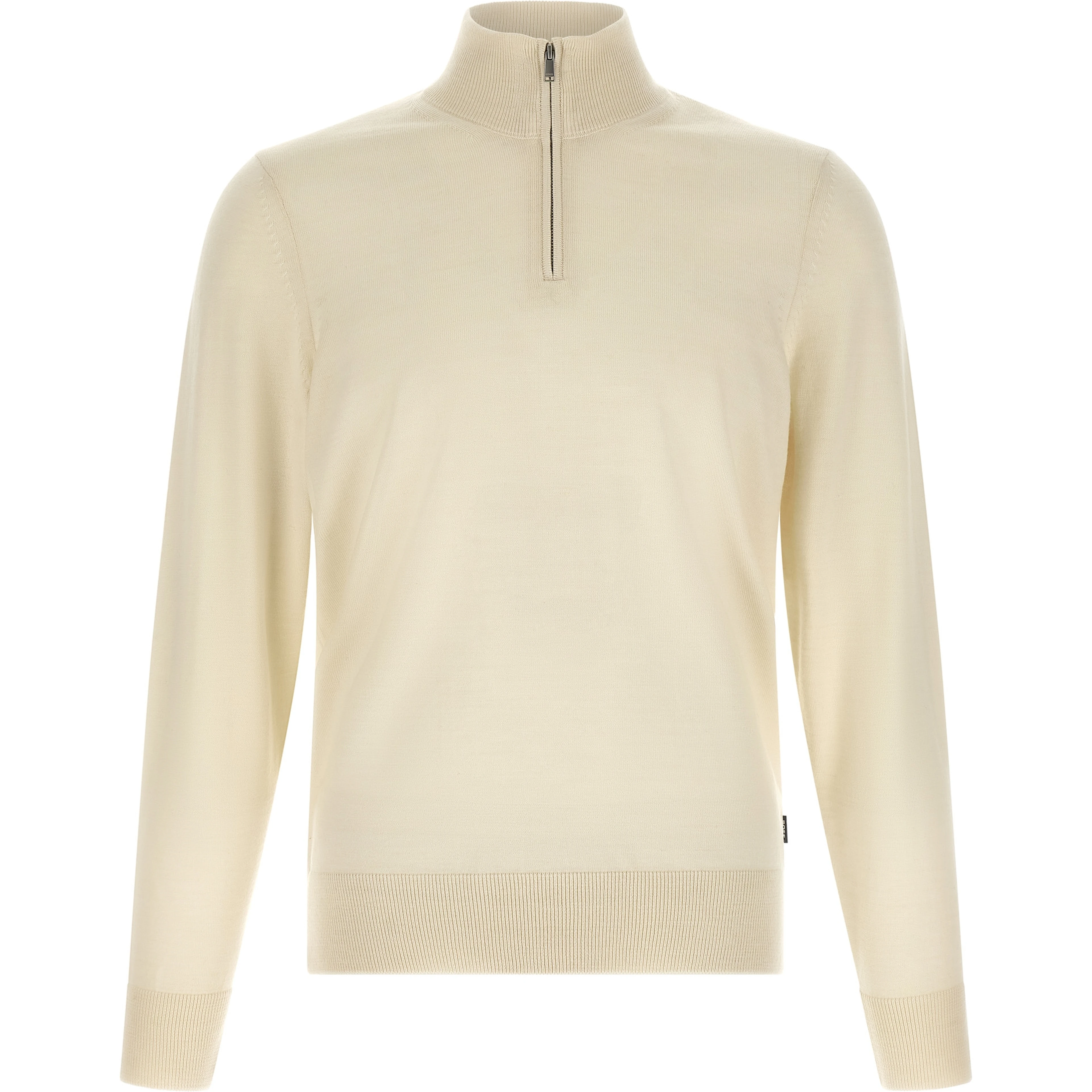 Beige Virgin Wool Cardigan