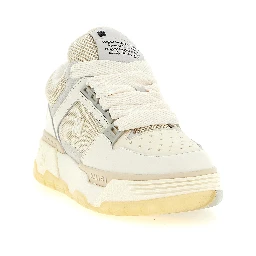 White Calfskin Chunky Sneakers