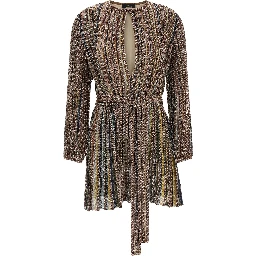 Multicolor Viscose Short Dress