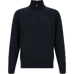 Blue Virgin Wool Cardigan