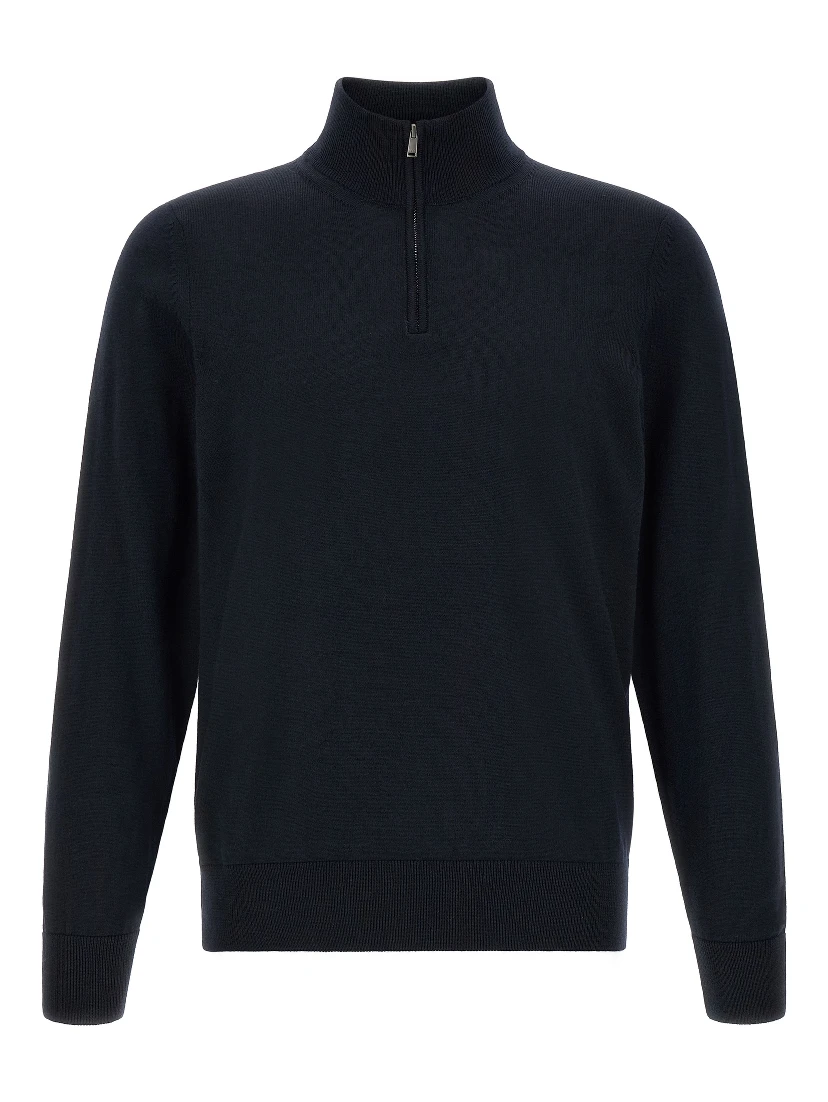 Blue Virgin Wool Cardigan