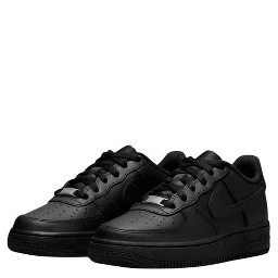 Black Leather Low Top Sneakers