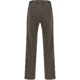 Brown Polyester Dress Pants