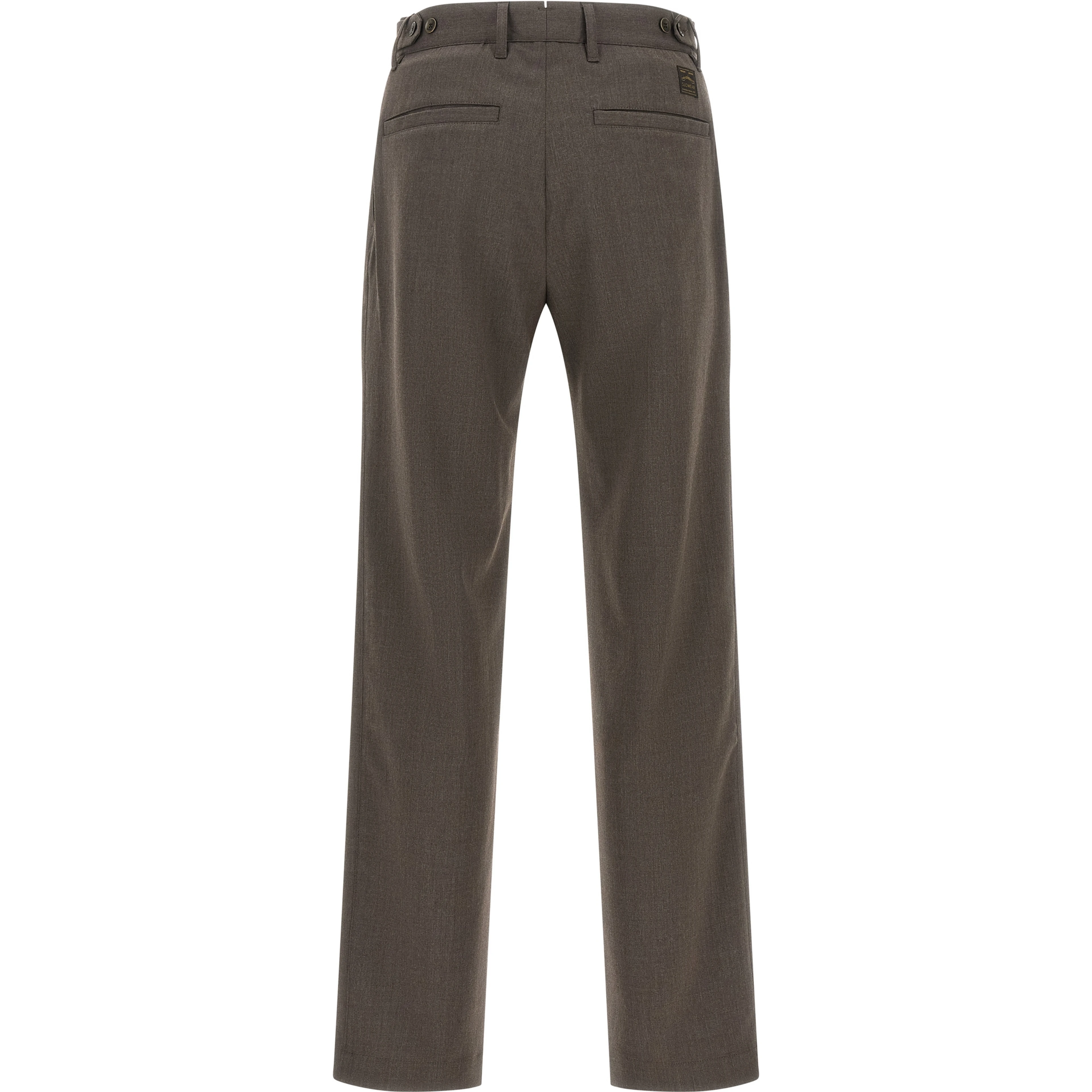 Brown Polyester Dress Pants