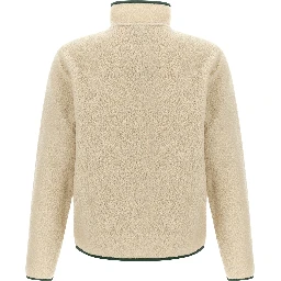 Beige Polyester Full-Length Jacket