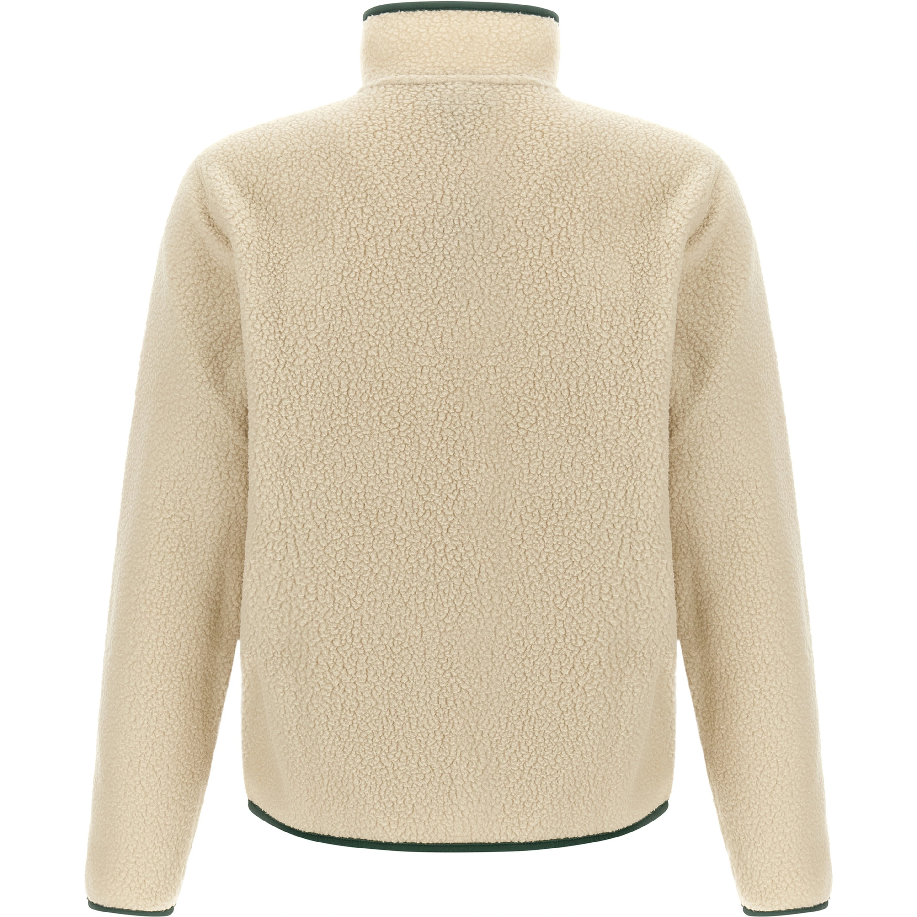 Beige Polyester Full-Length Jacket