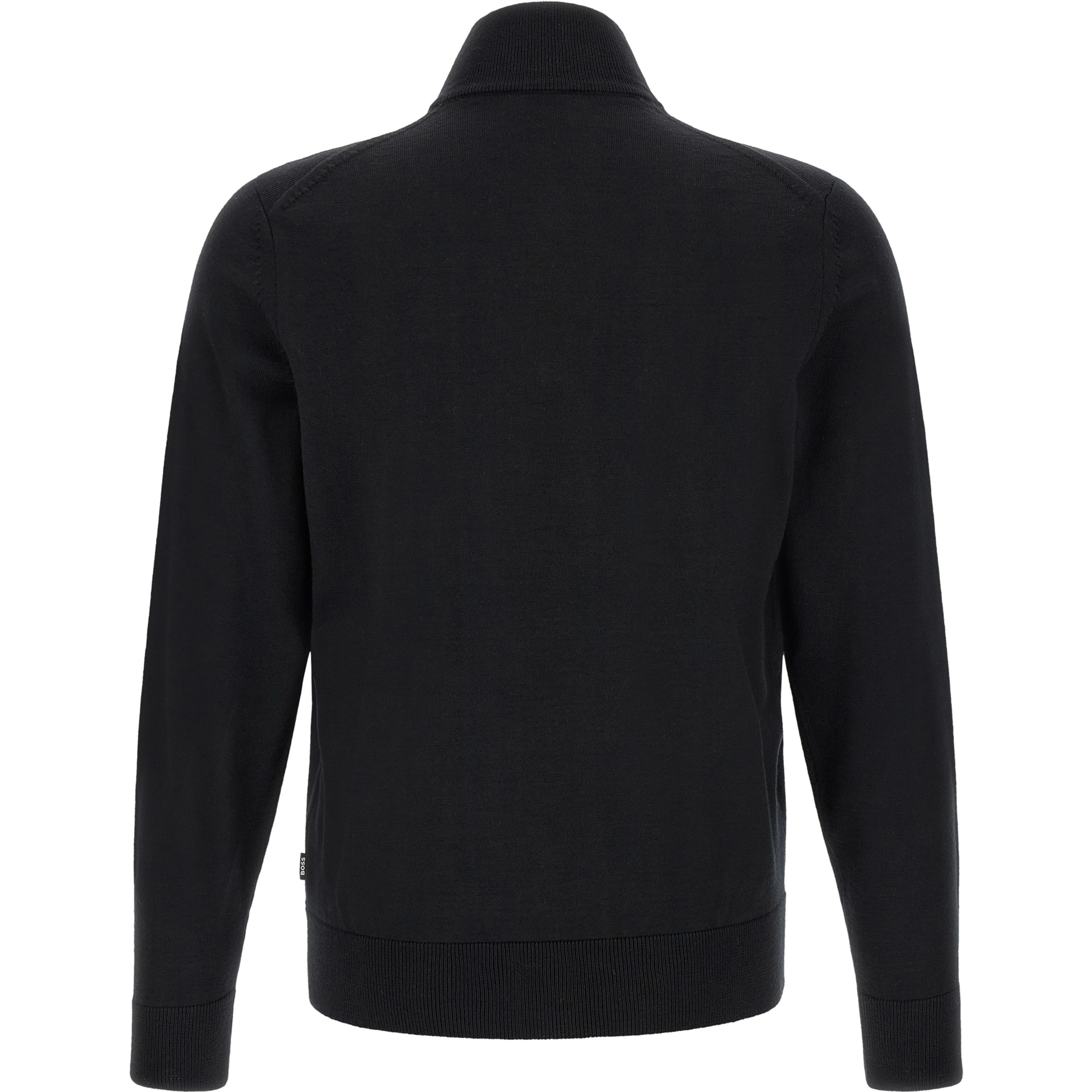 Black Virgin Wool Cardigan