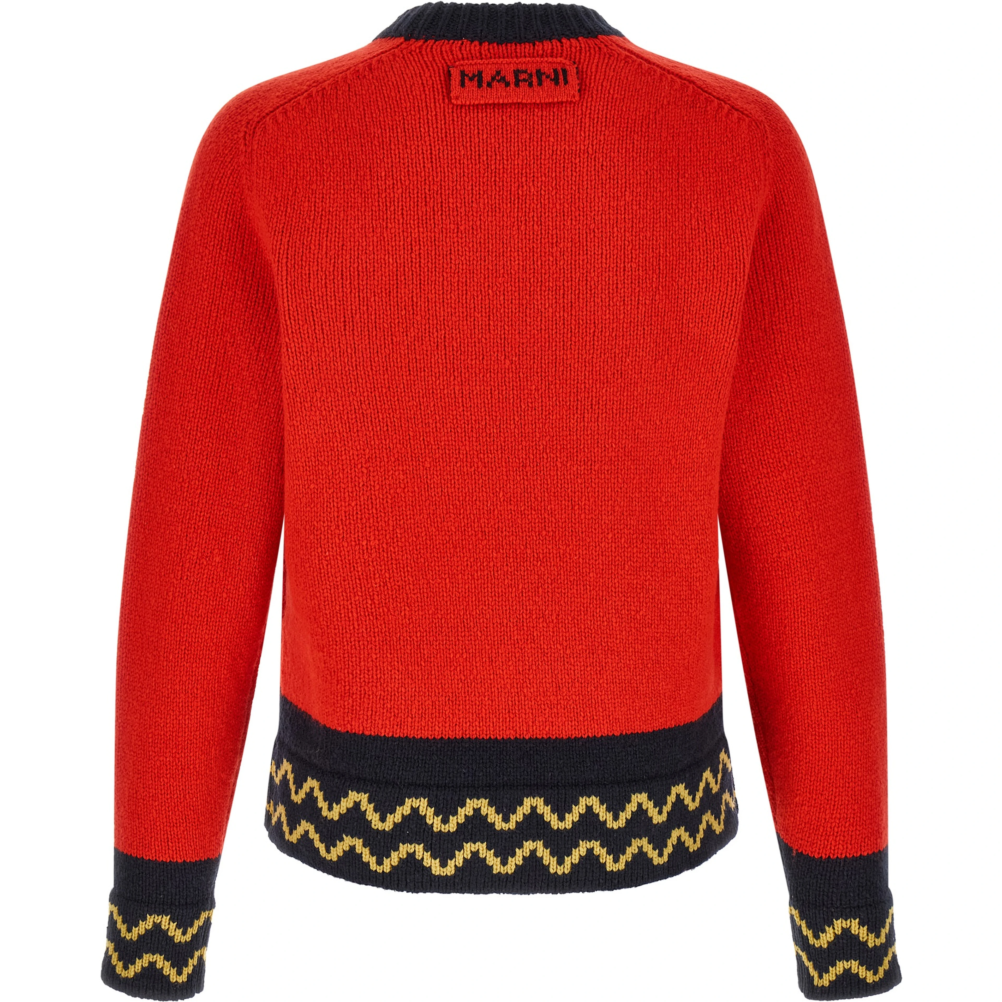 Red Wool Cardigan