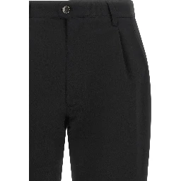 Black Polyester Dress Pants