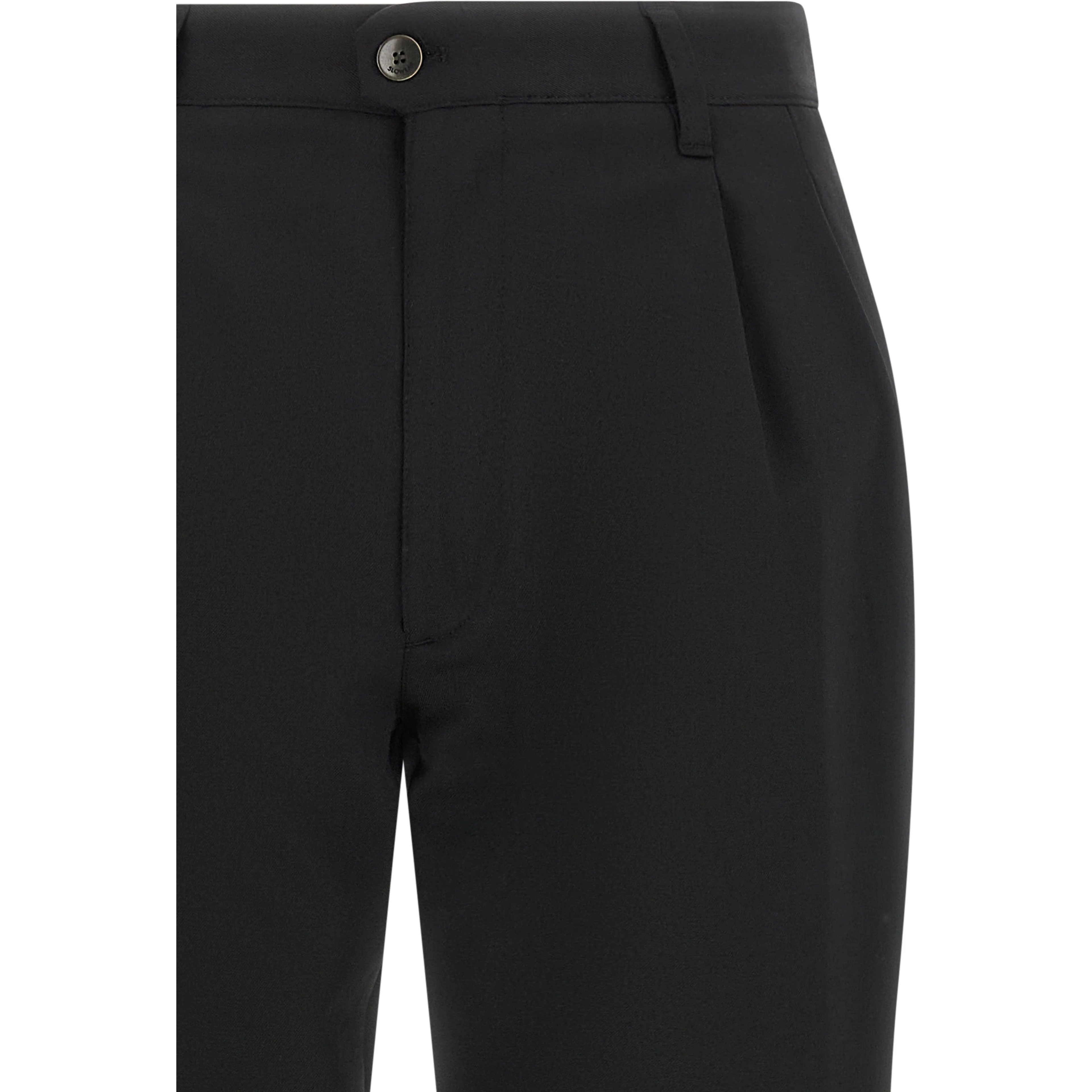 Black Polyester Dress Pants