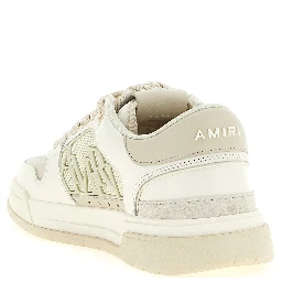 White Calfskin Low Top Sneakers