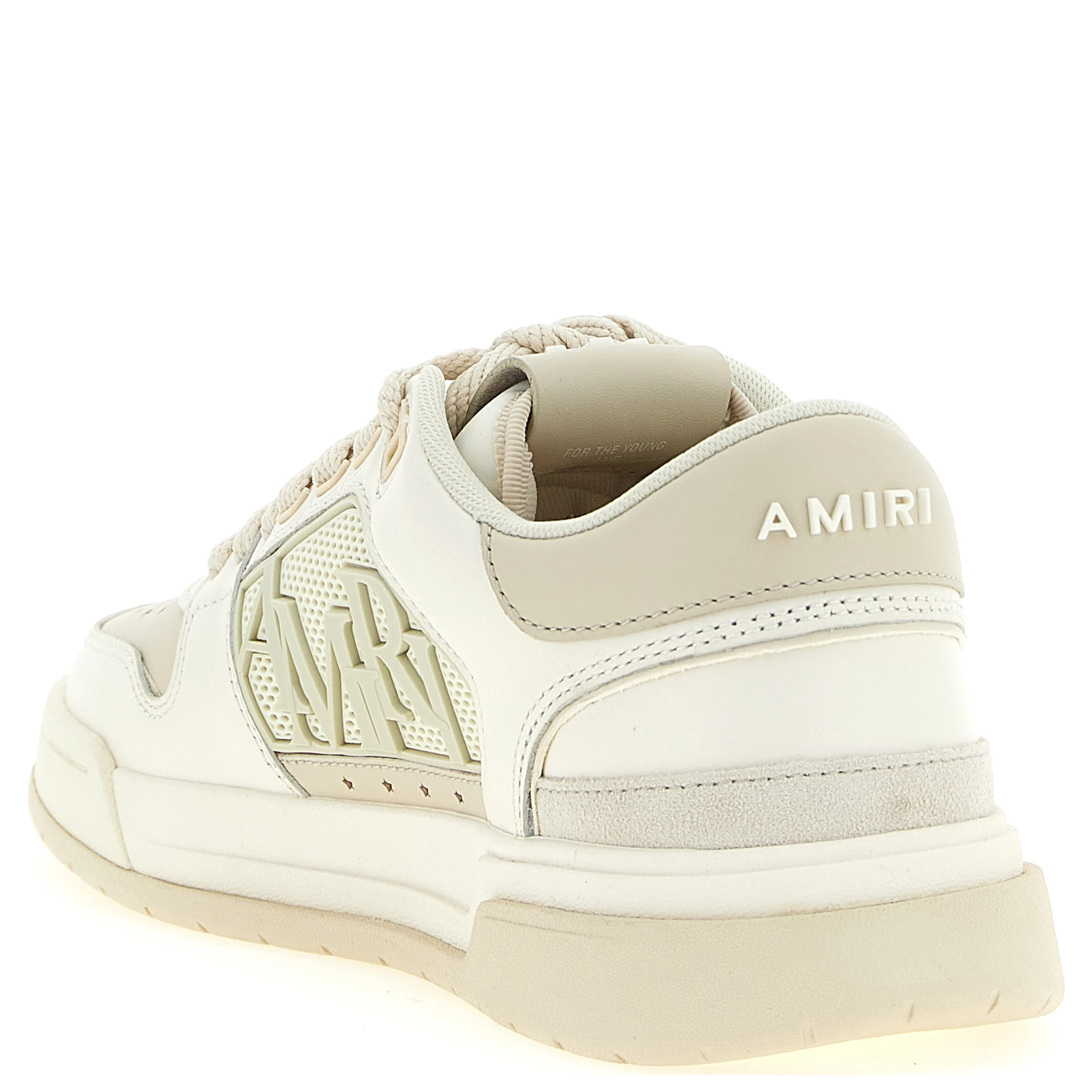 White Calfskin Low Top Sneakers