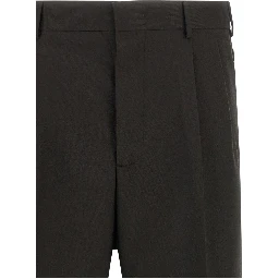 Brown Polyester Dress Pants