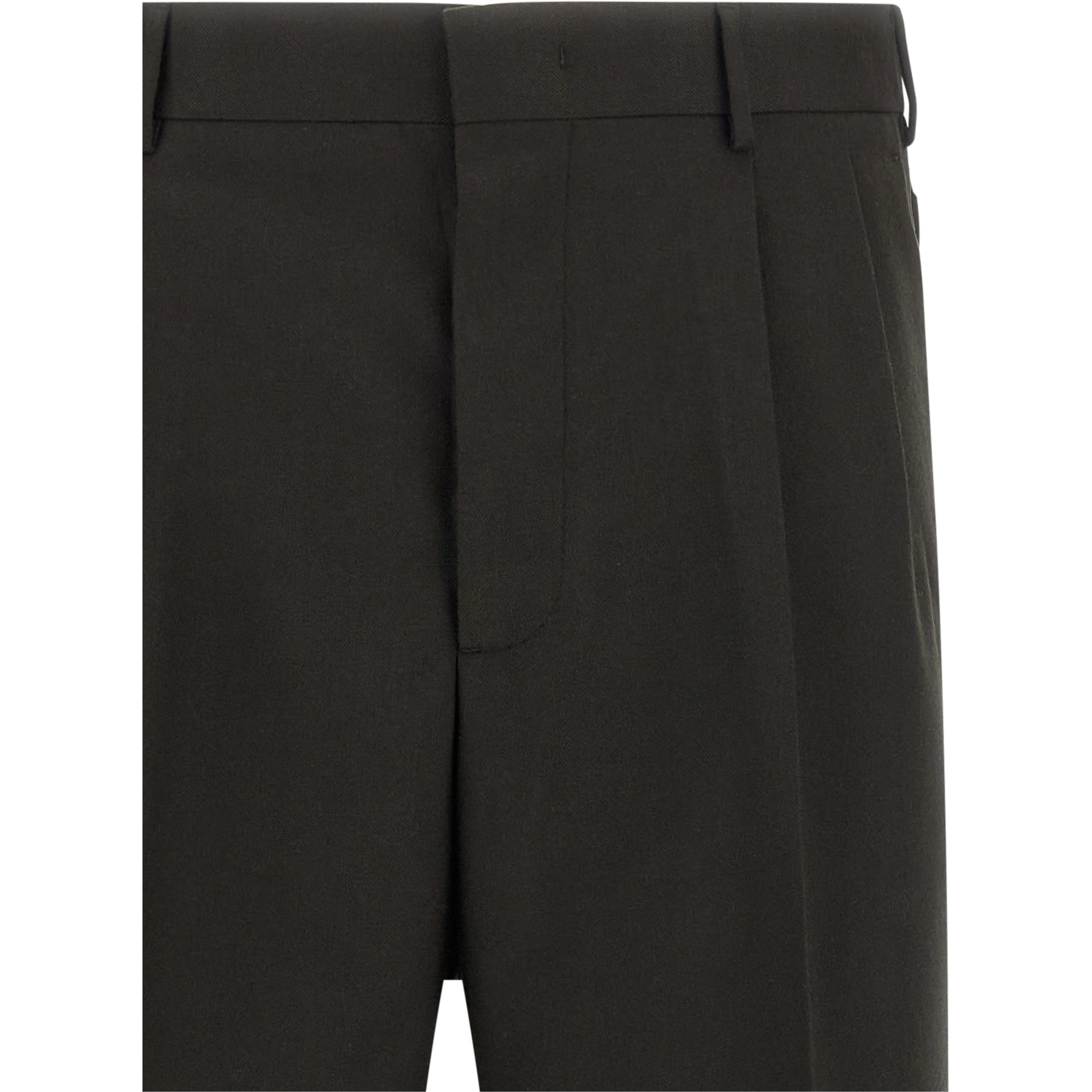 Brown Polyester Dress Pants