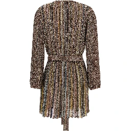 Multicolor Viscose Short Dress