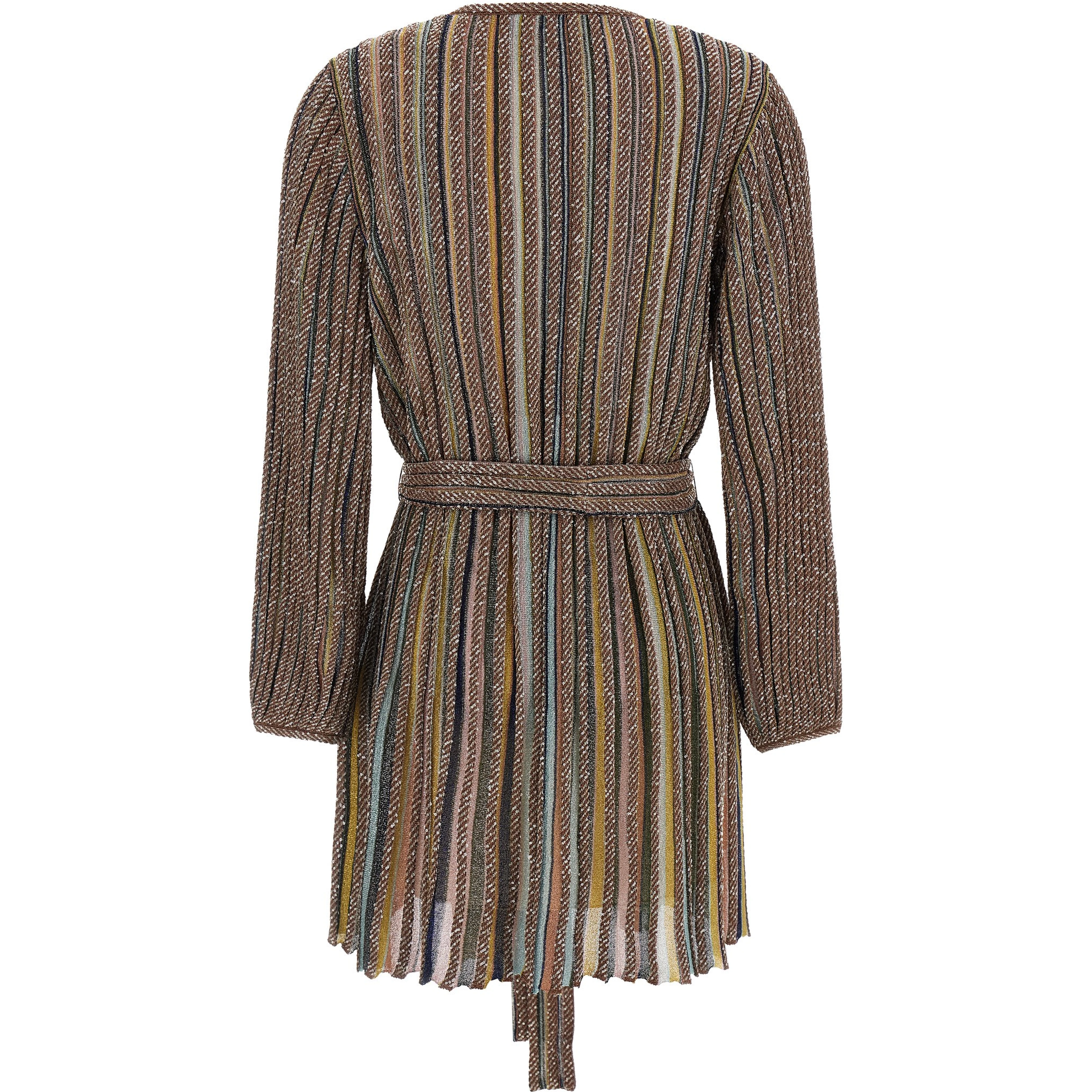 Multicolor Viscose Short Dress