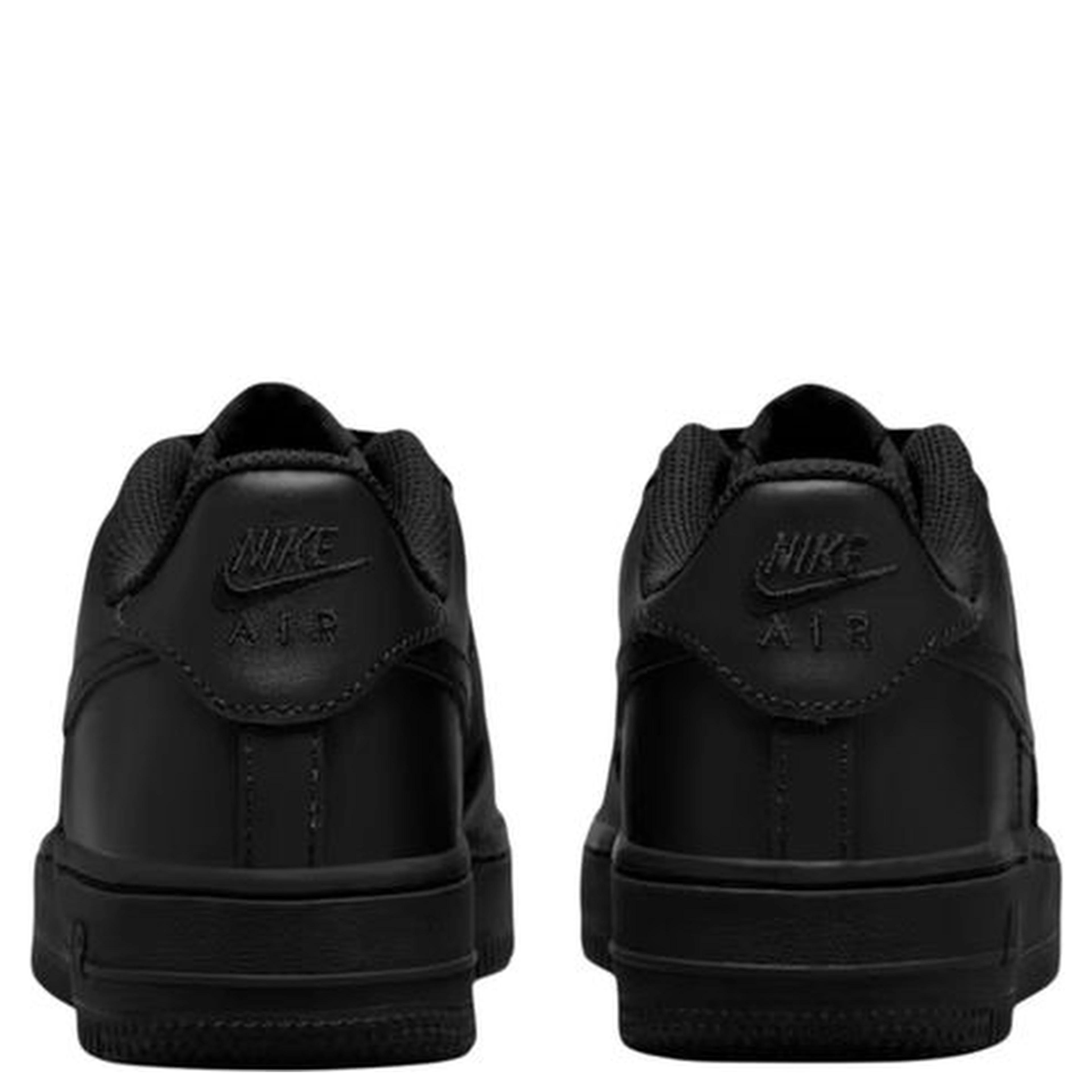Black Leather Low Top Sneakers
