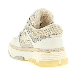 White Calfskin Chunky Sneakers