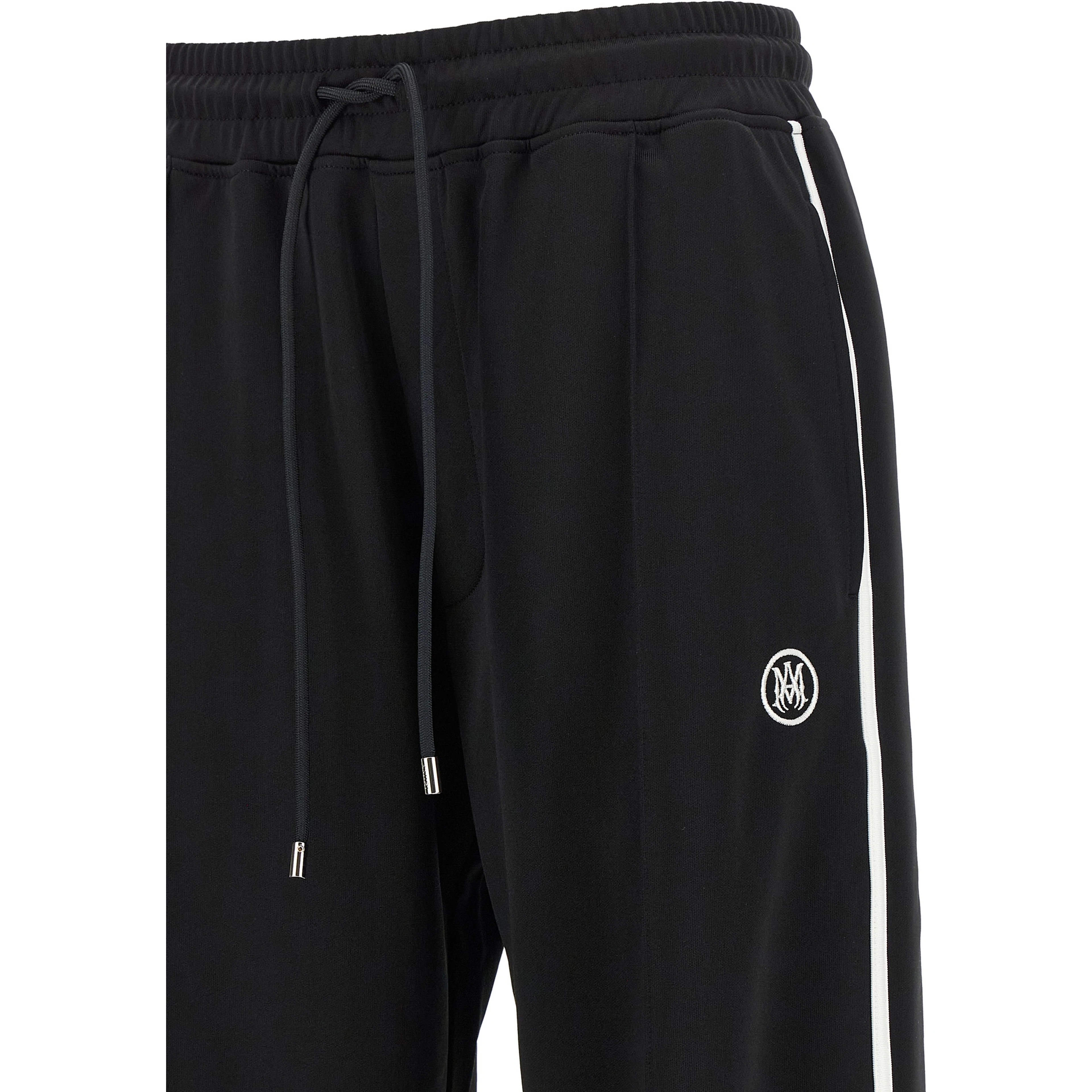 Black Polyester Joggers (Workout Pants)