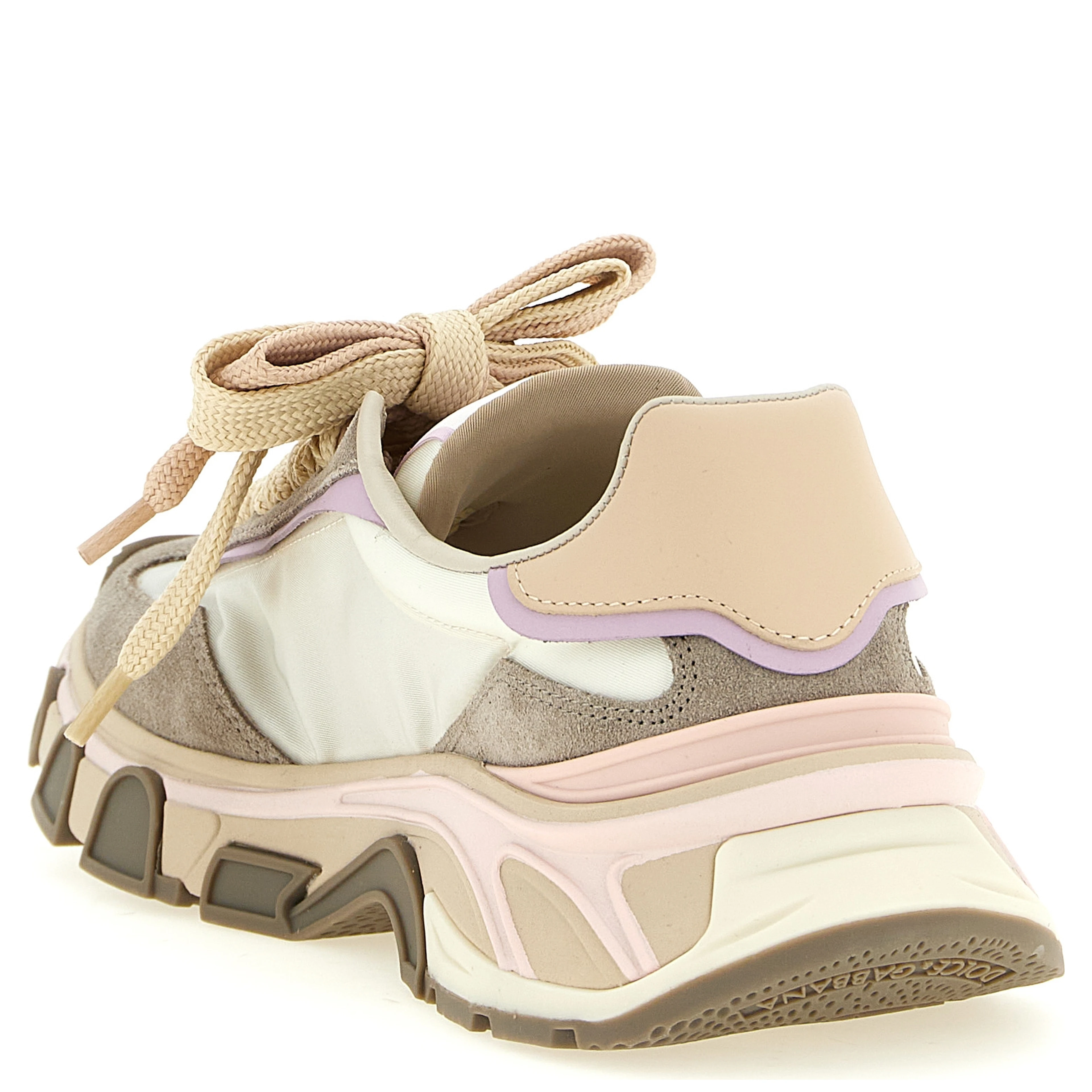 Beige Calfskin Athletic Sneakers