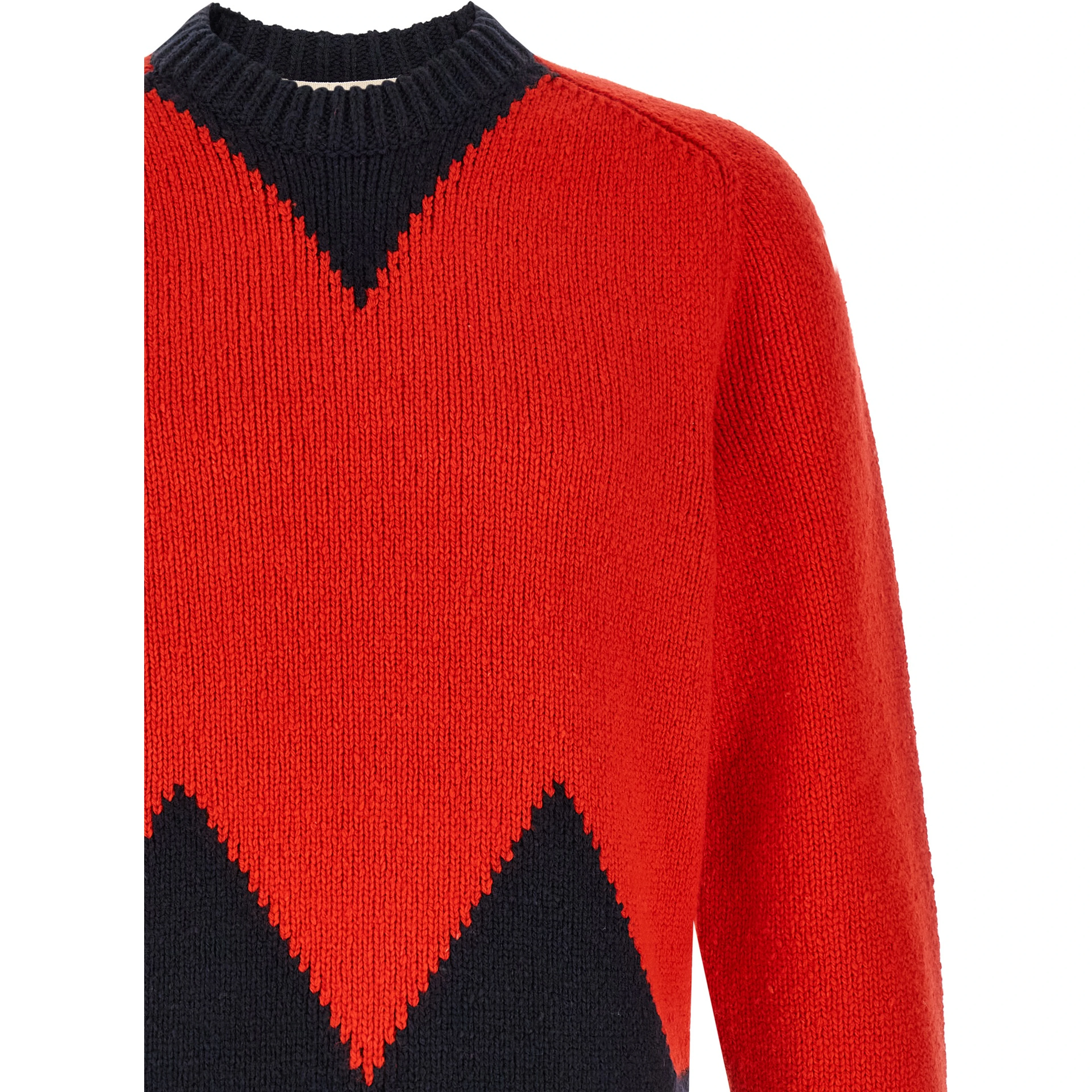 Red Wool Cardigan