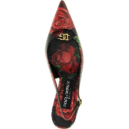 Multicolor Calfskin Mid Heel Pumps