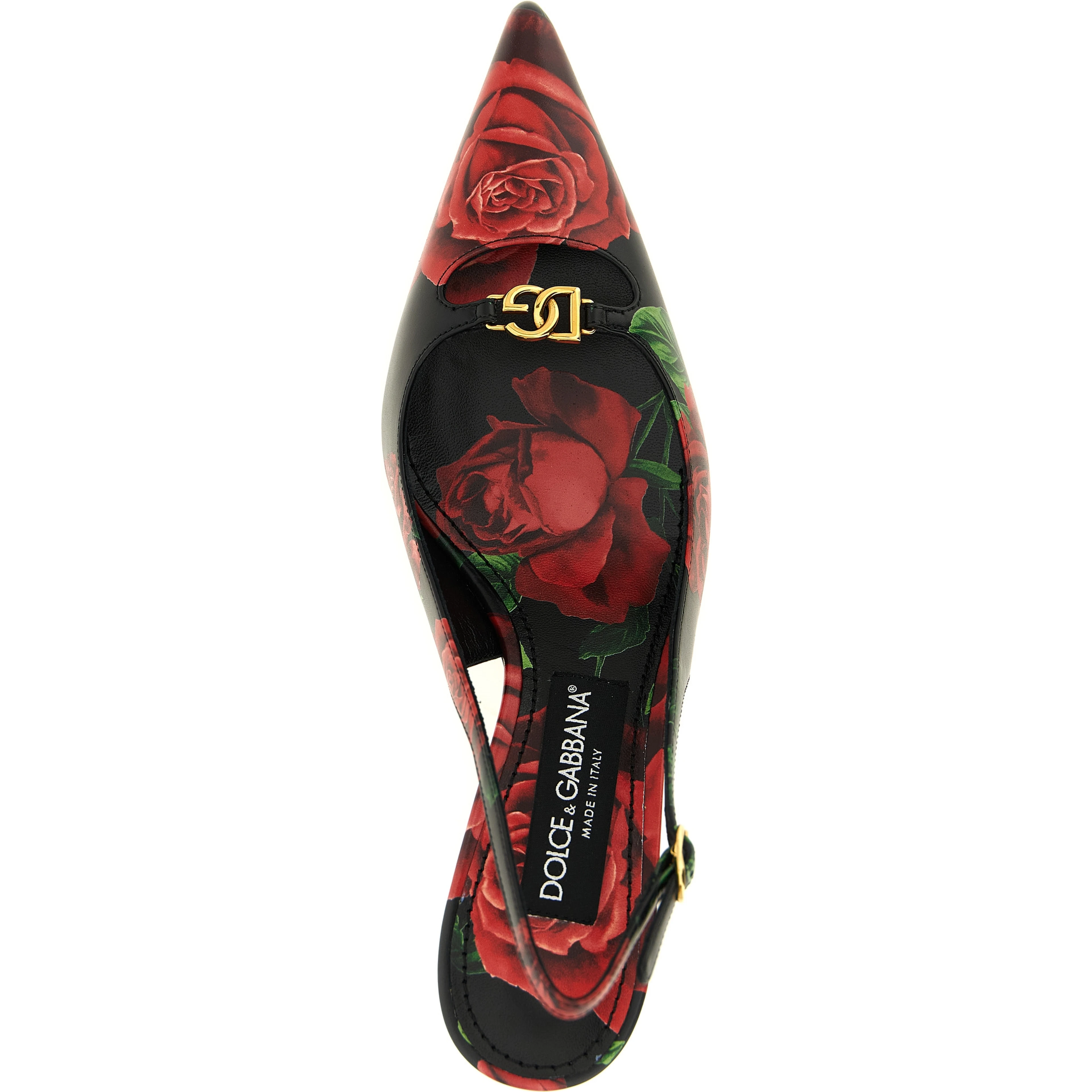 Multicolor Calfskin Mid Heel Pumps
