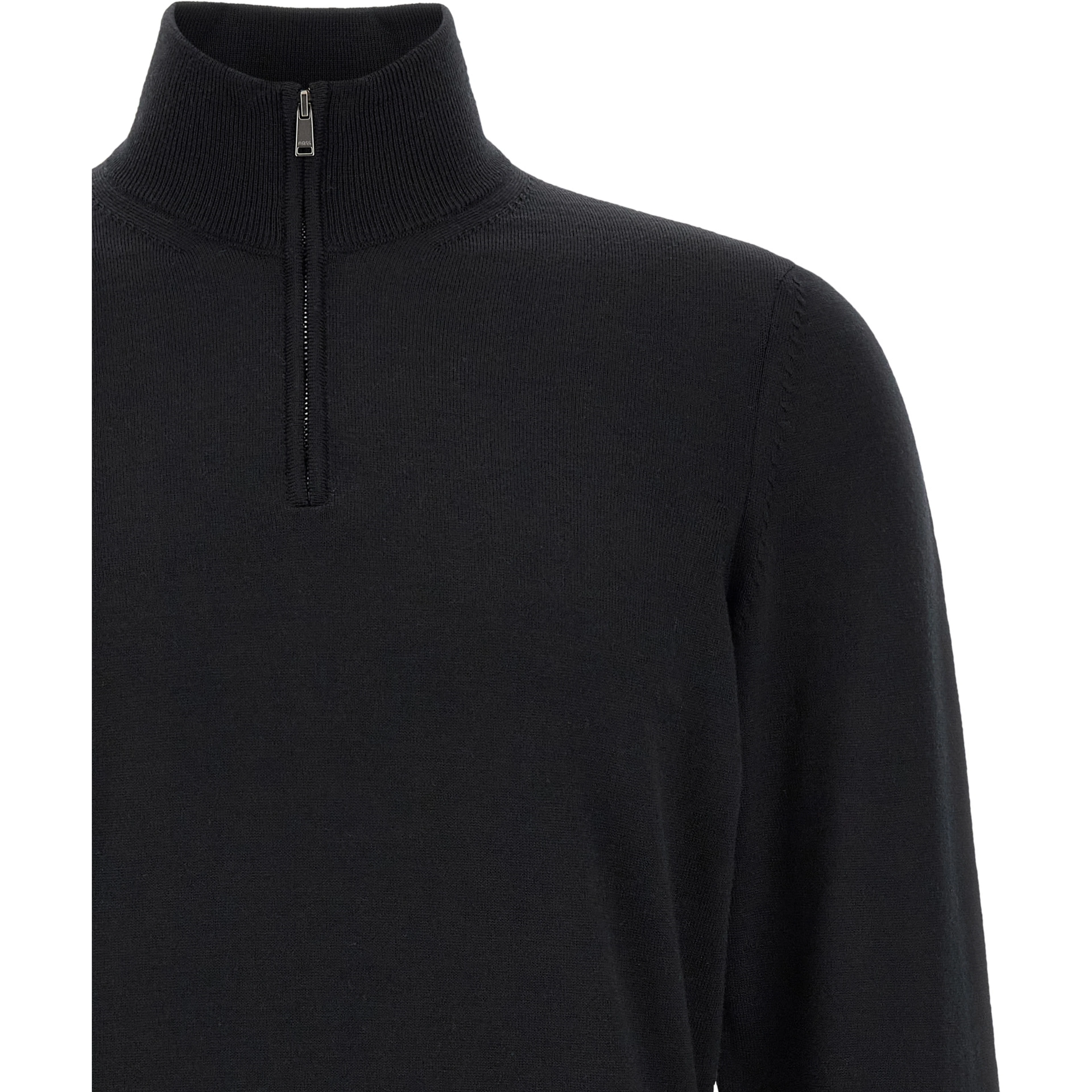 Black Virgin Wool Cardigan