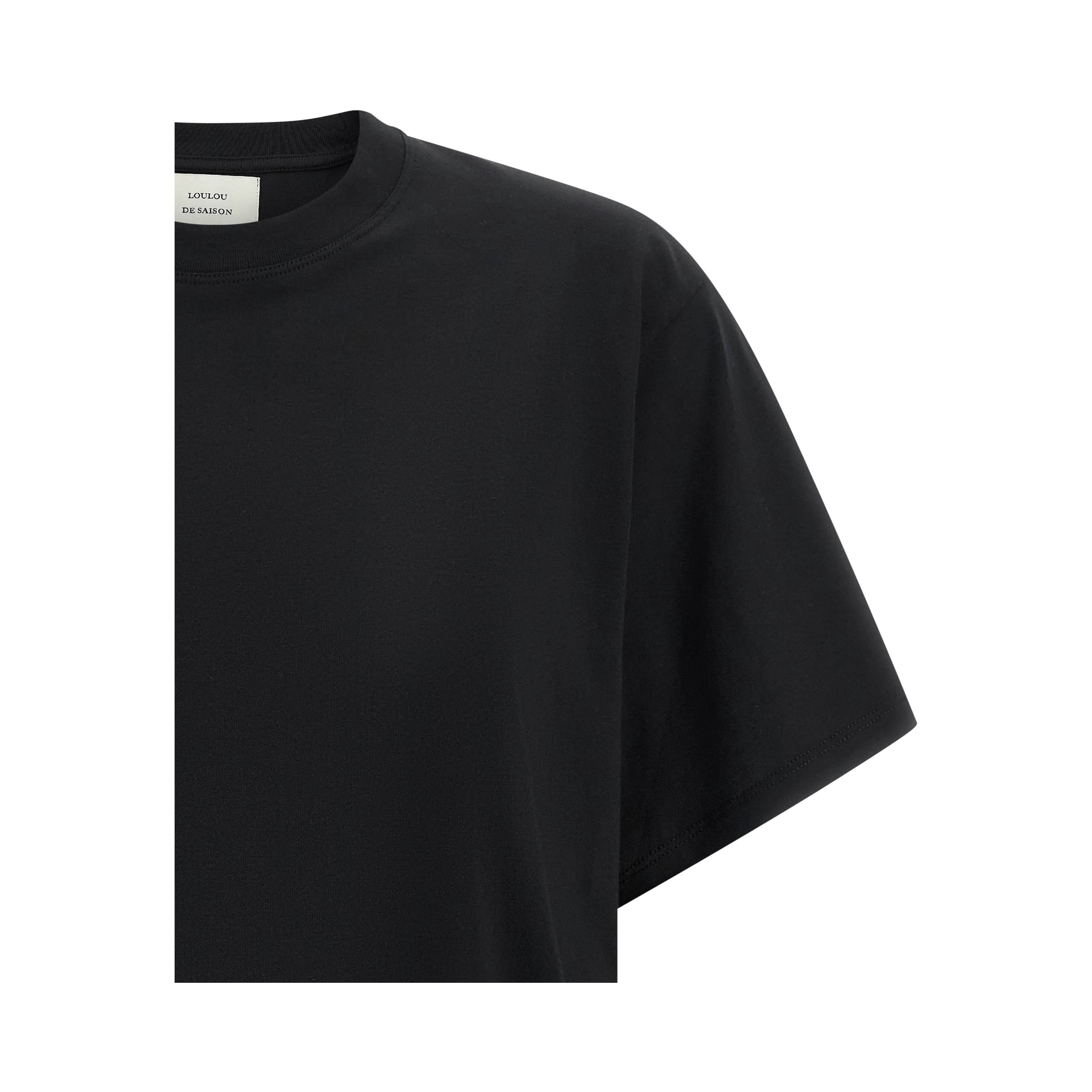 Black Cotton T-Shirt