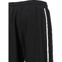 Black Polyester Joggers (Workout Pants)