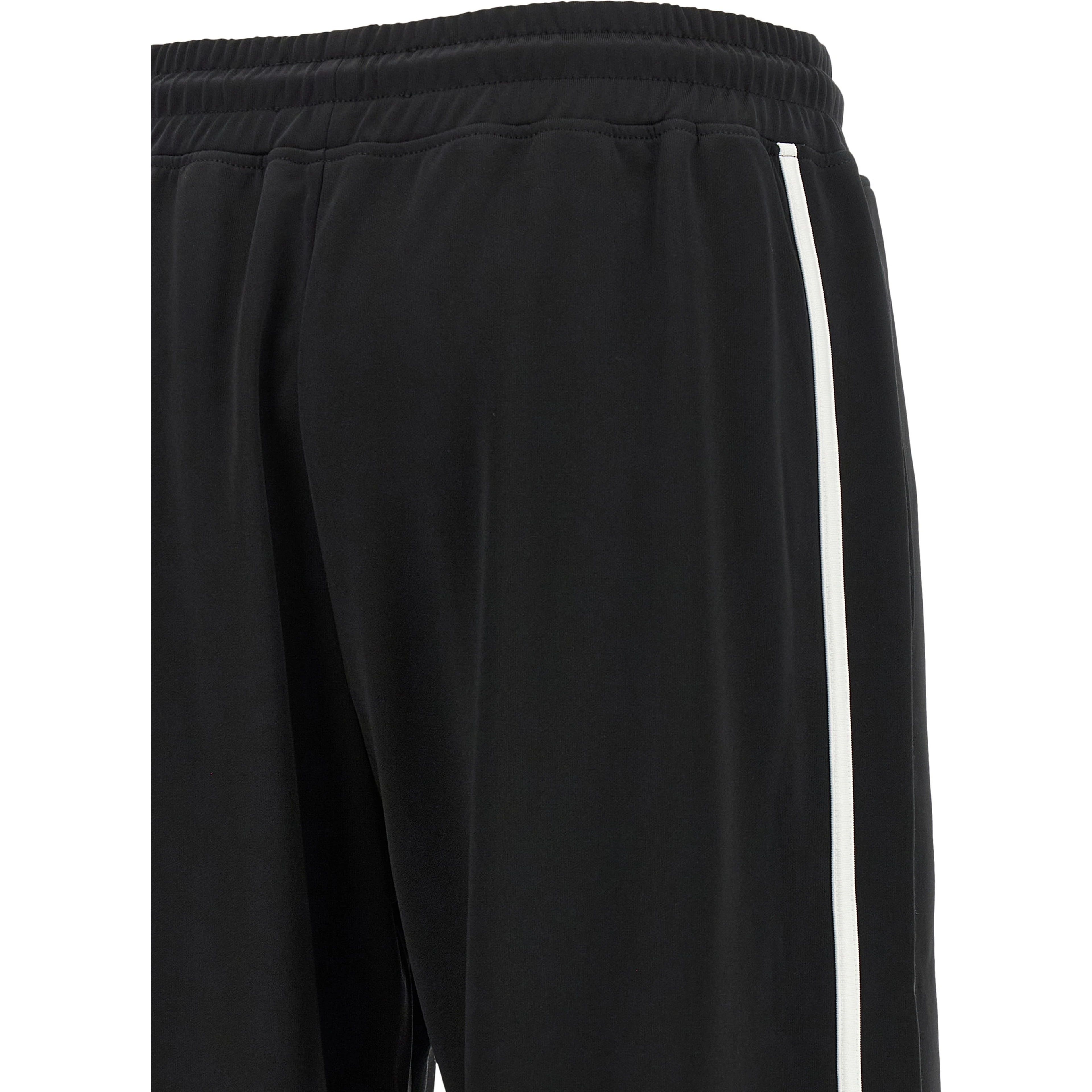 Black Polyester Joggers (Workout Pants)