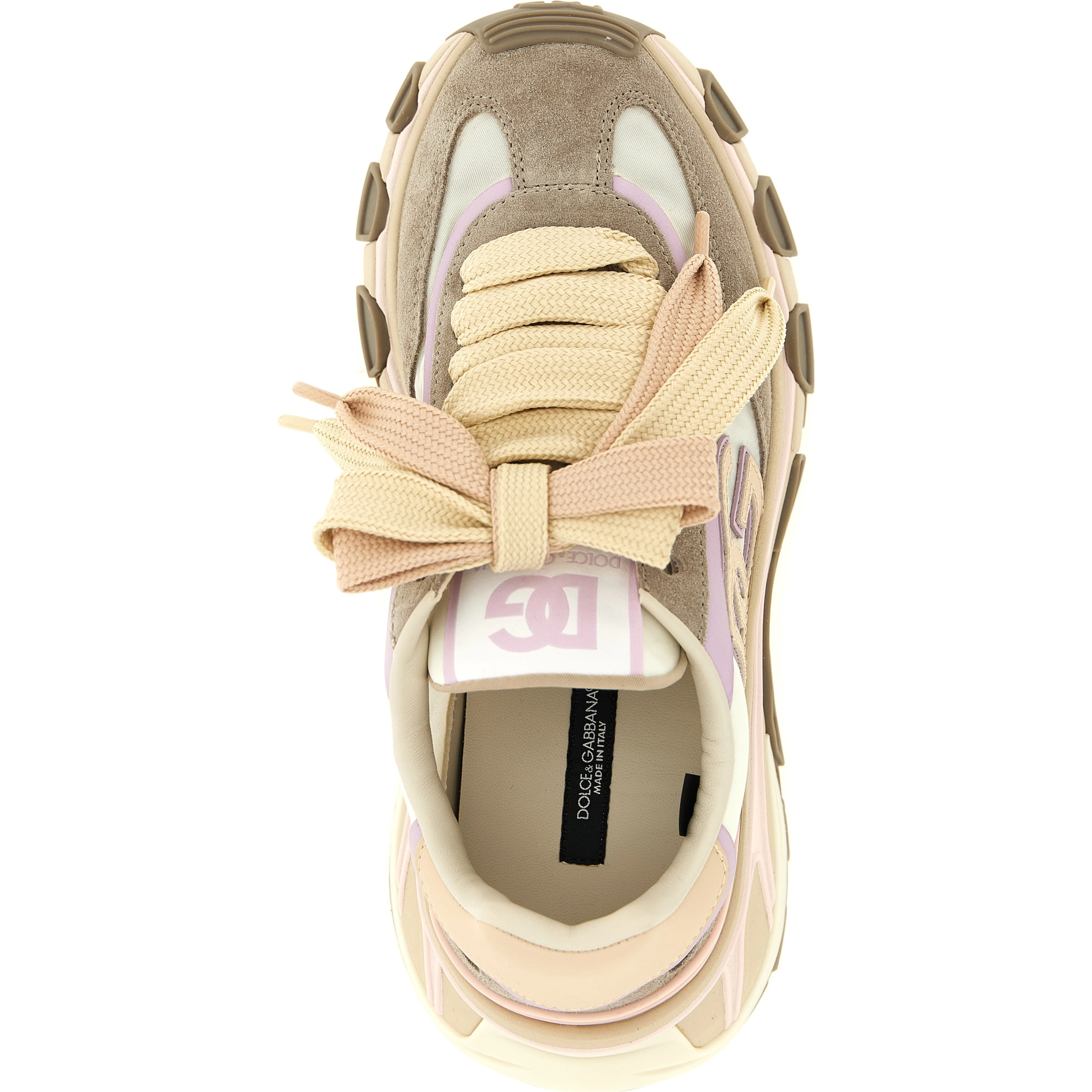 Beige Calfskin Athletic Sneakers