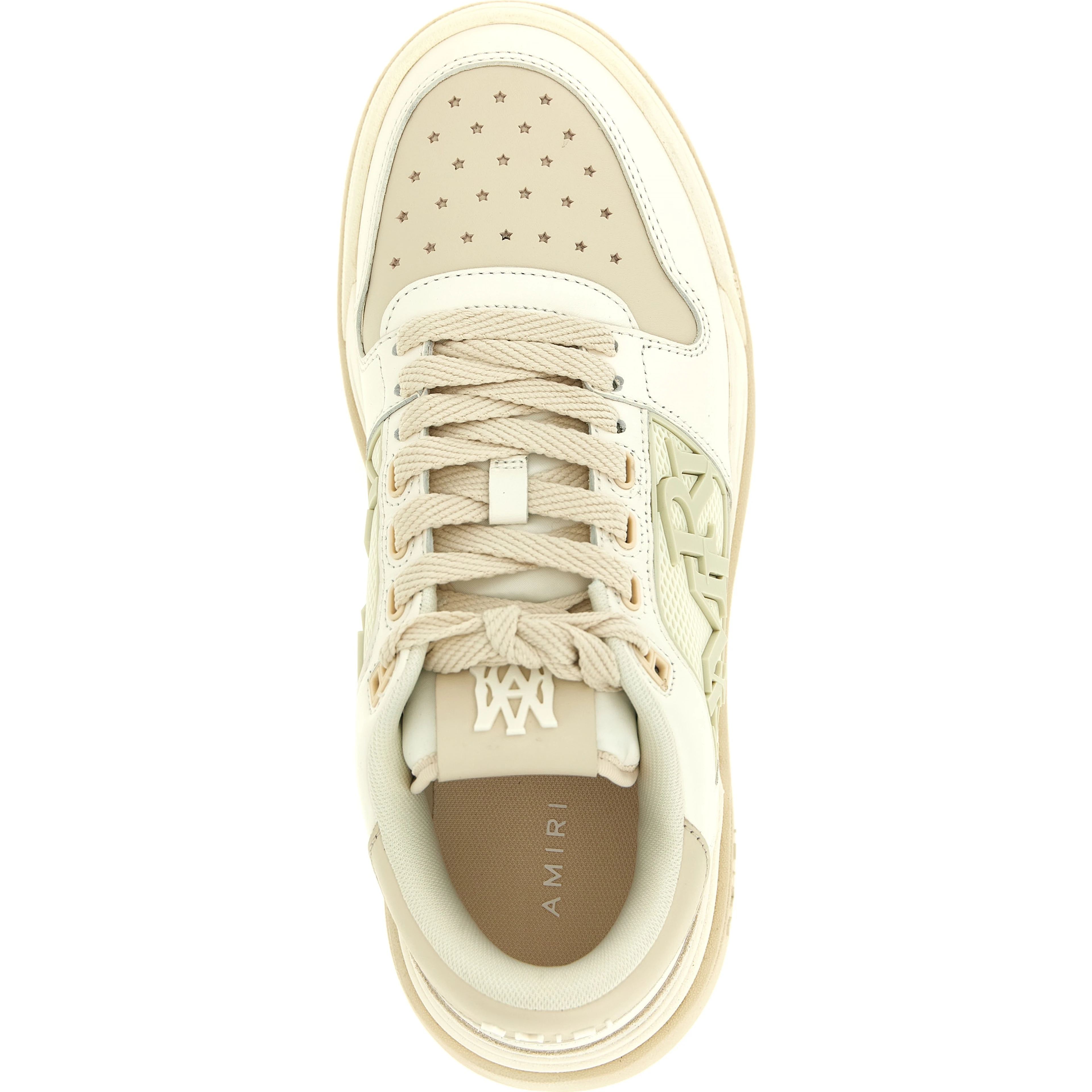 White Calfskin Low Top Sneakers