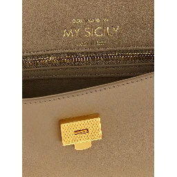 Beige Calfskin Crossbody Bag