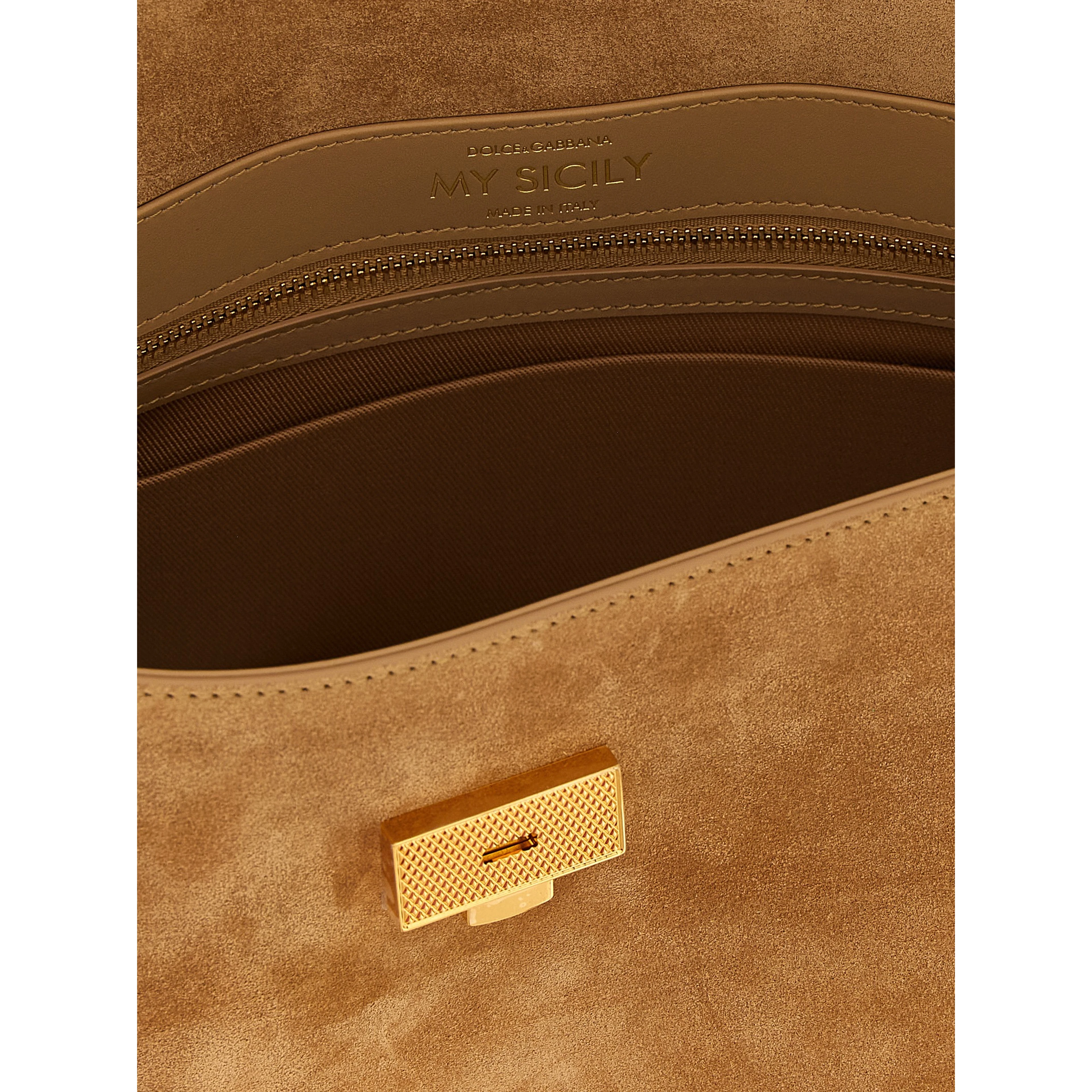 Beige Calfskin Handbag