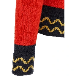 Red Wool Cardigan