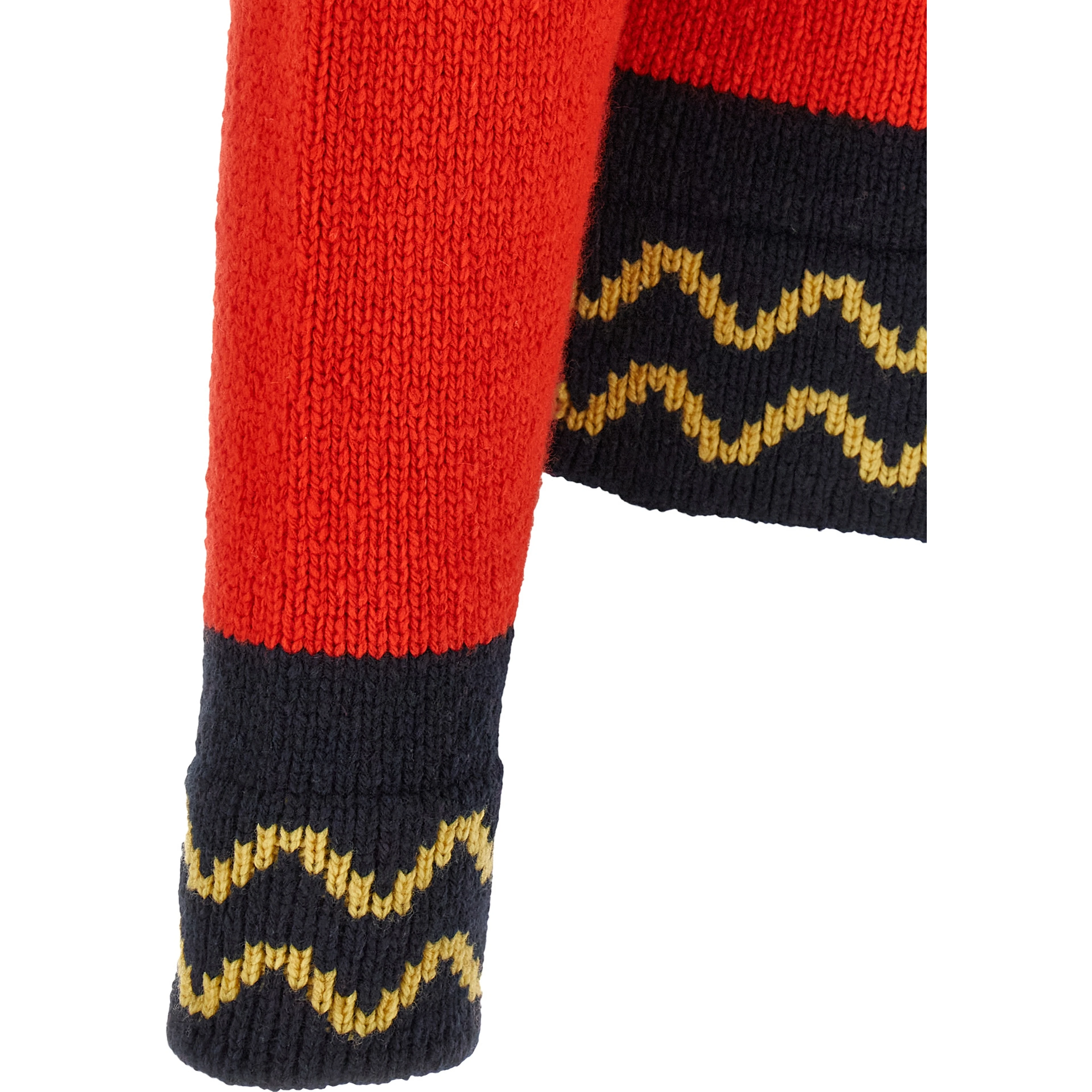 Red Wool Cardigan