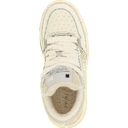 White Calfskin Chunky Sneakers