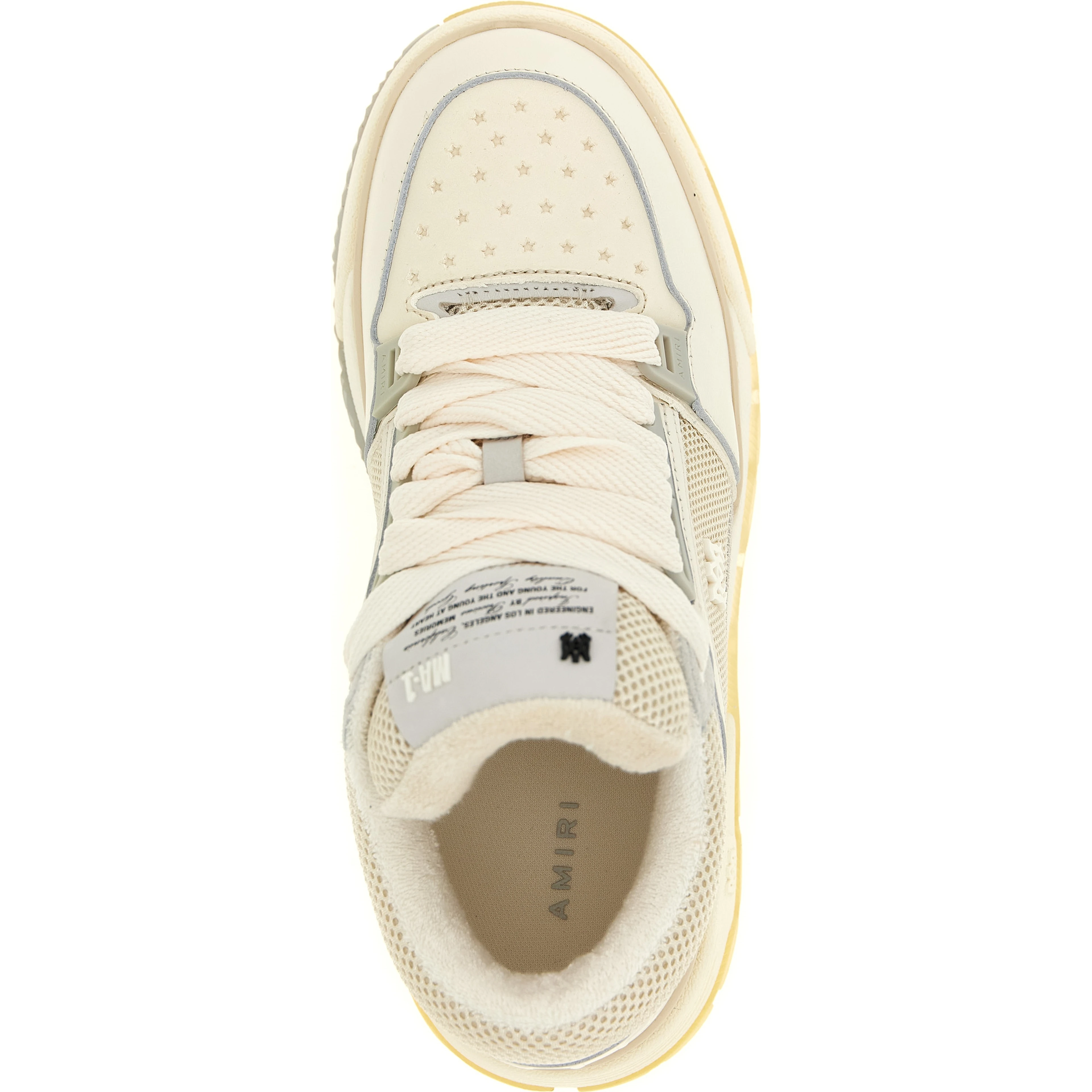 White Calfskin Chunky Sneakers
