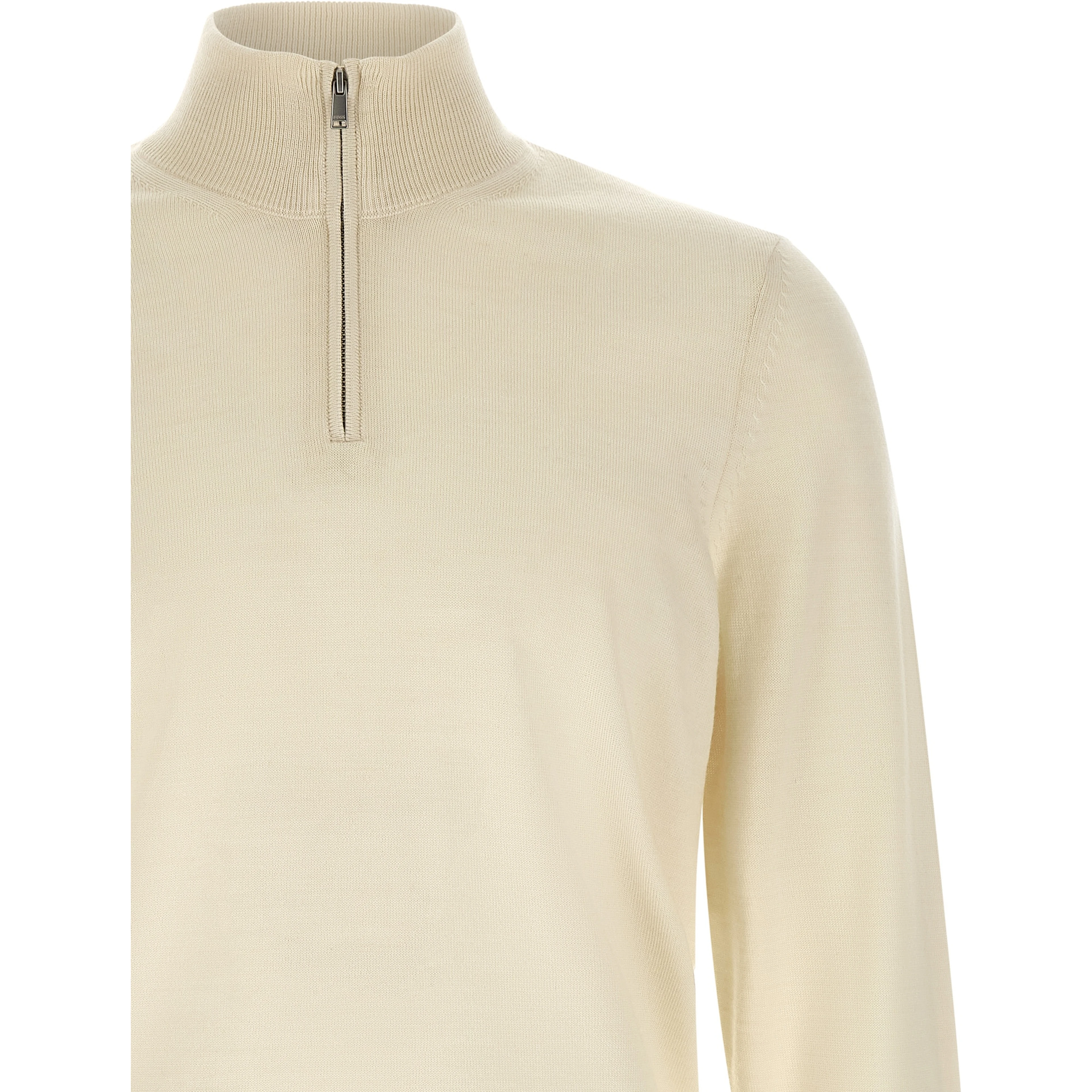 Beige Virgin Wool Cardigan