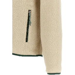 Beige Polyester Full-Length Jacket