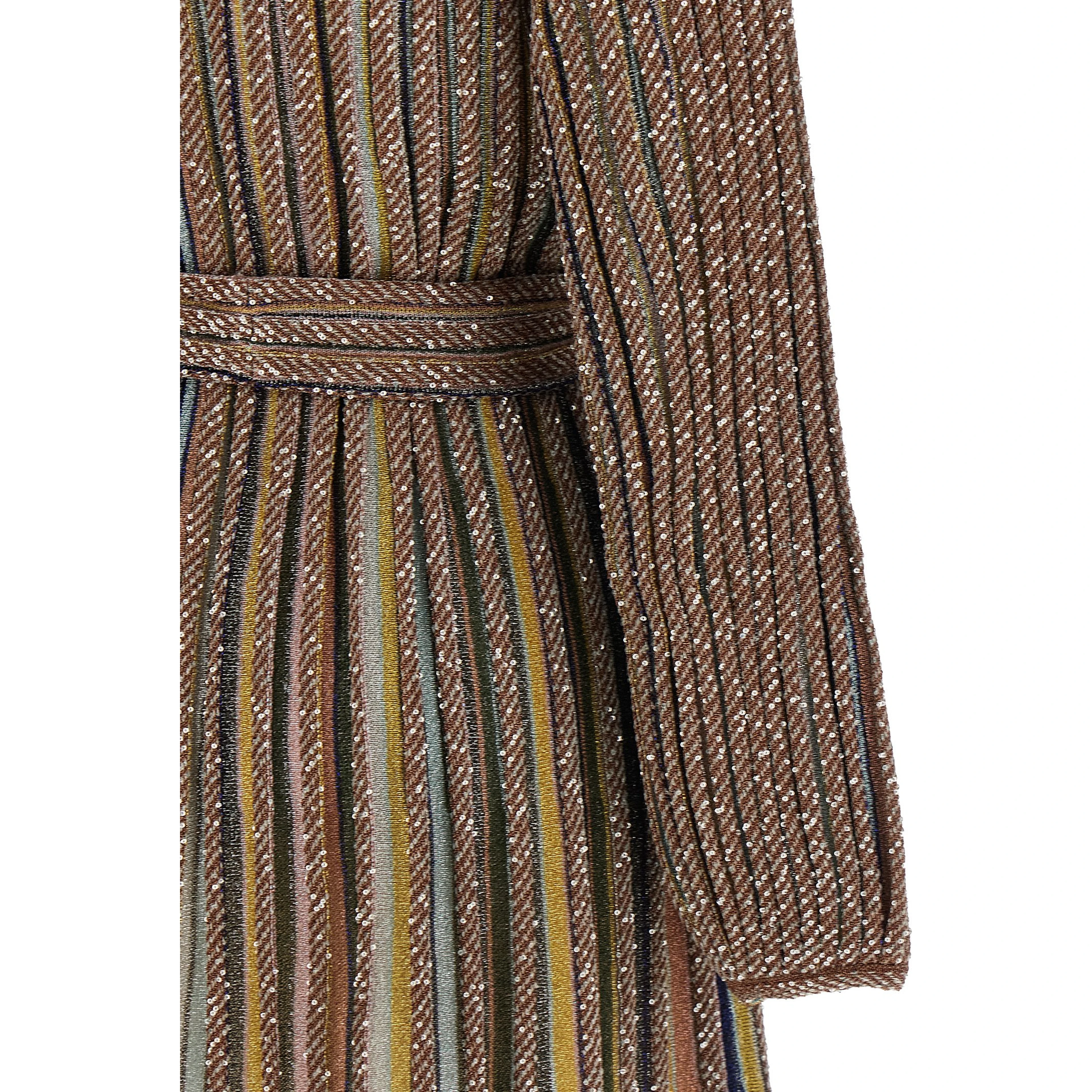 Multicolor Viscose Short Dress