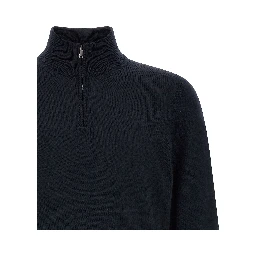 Blue Virgin Wool Cardigan