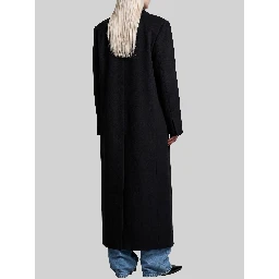 Black Gaia double-breasted coat