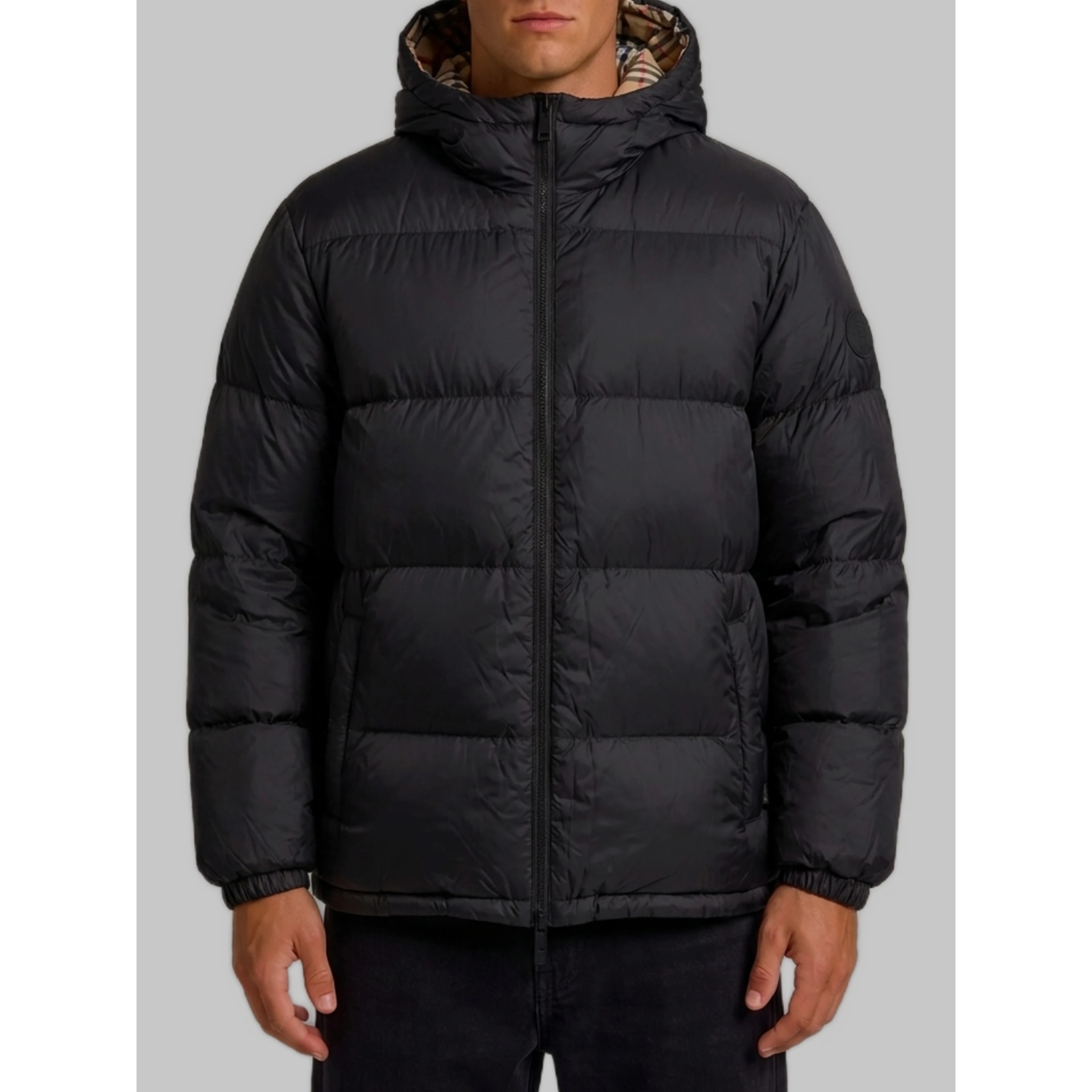 Reversible Snowdonia Check down jacket