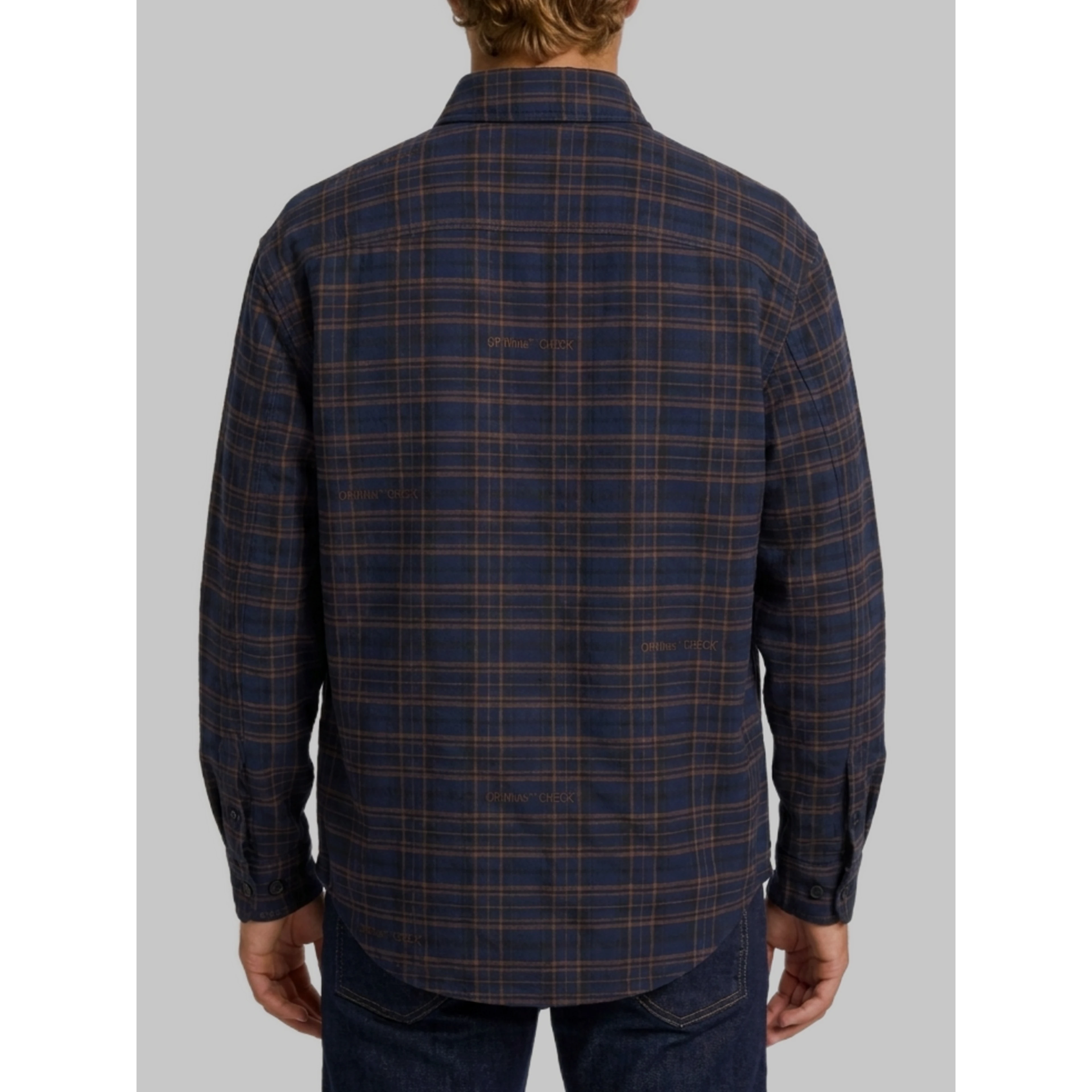 Off-White Check padded overshirt