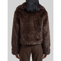 Dark Plum Hope Faux Fur jacket