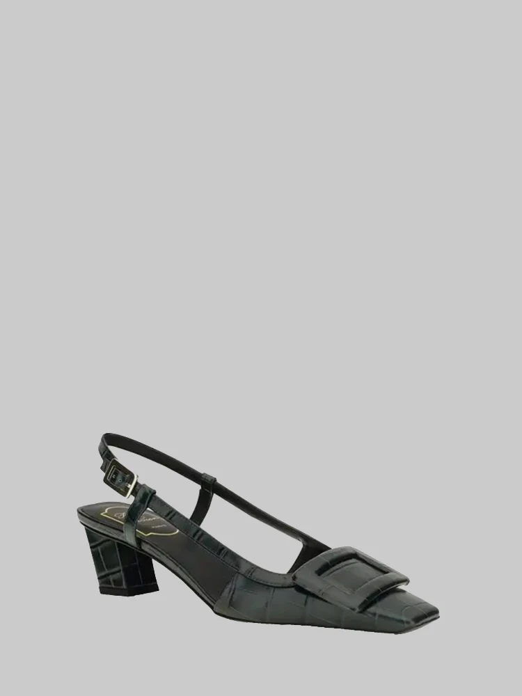 Night Green Belle Vivier slingback pumps alternative