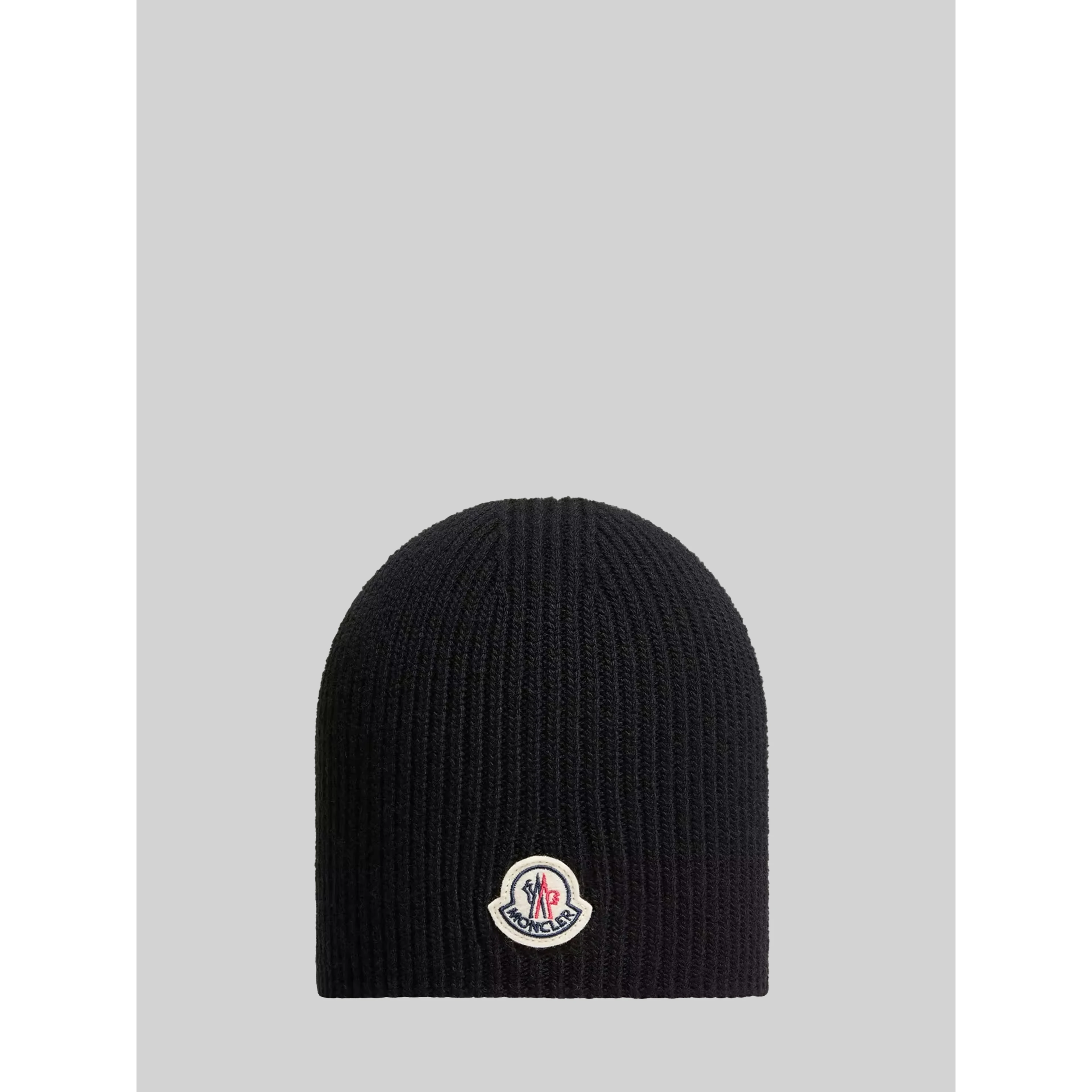 Black logo wool beanie