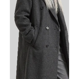 Grey Gaia double-breasted coat